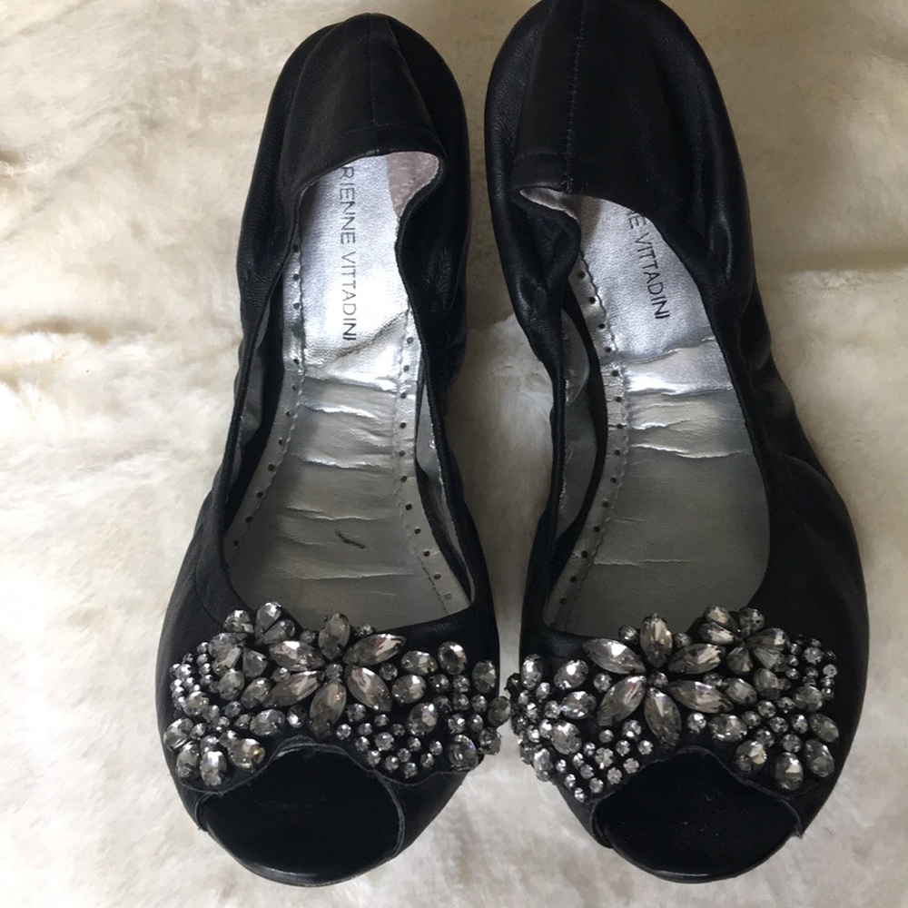 Adrienne vittadini rhinestone flats